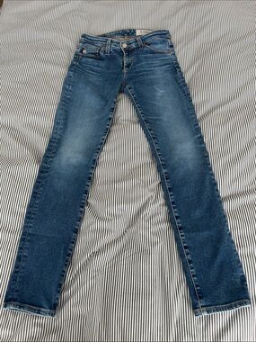 Ag Adriano Goldschmied Prima Ankle Women's Skinny Jeans in Medium Blue Wash